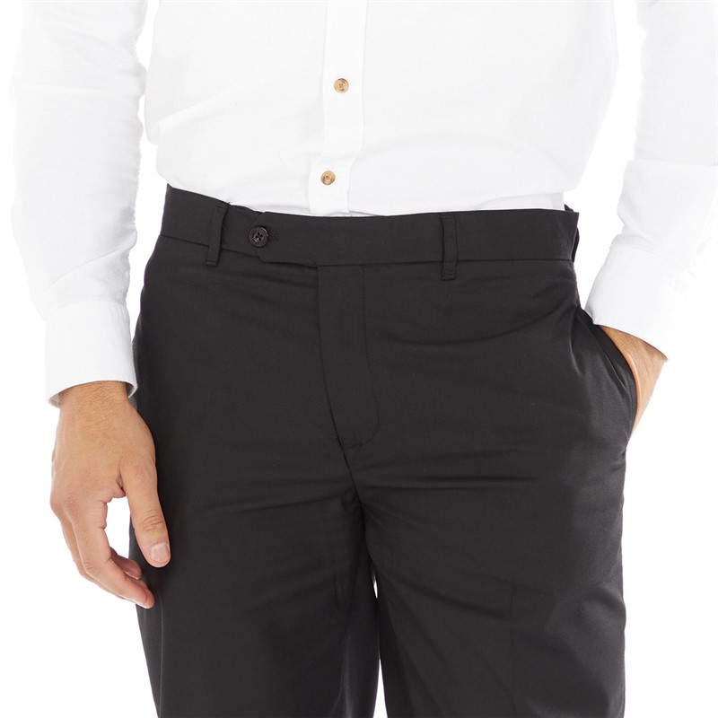 Fluid Mens Slim Fit Trousers Black