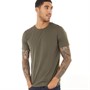 Fluid T-Shirts Homme Kaki