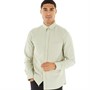 Fluid Mens Long Sleeve Cotton Oxford Shirt Sage
