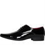 Fluid Mens Patent Lace Up Shoes Black Patent