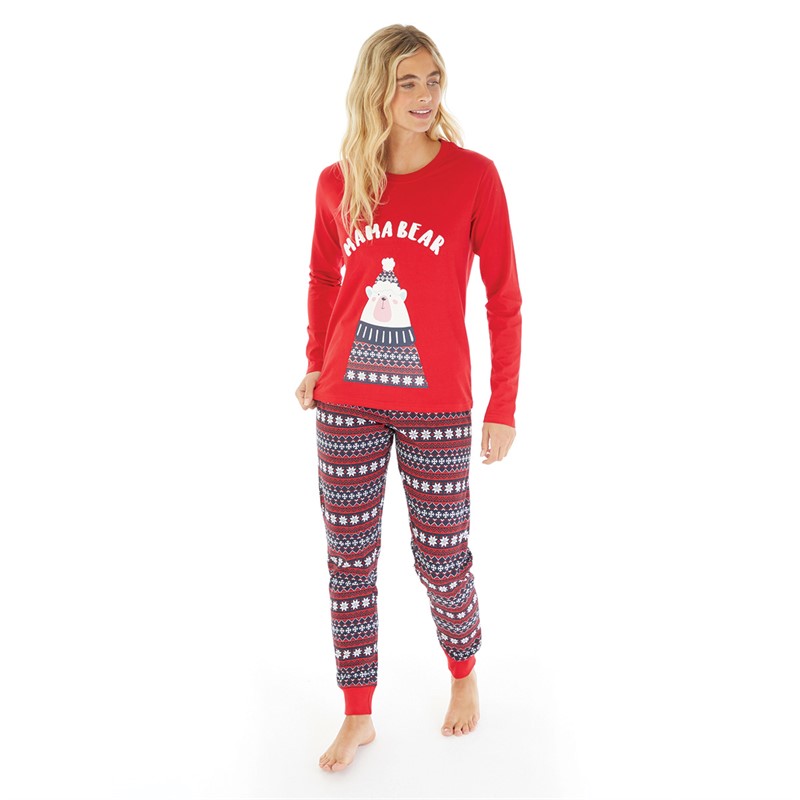 Fluid Womens Christmas Family Pyjama Set Multi