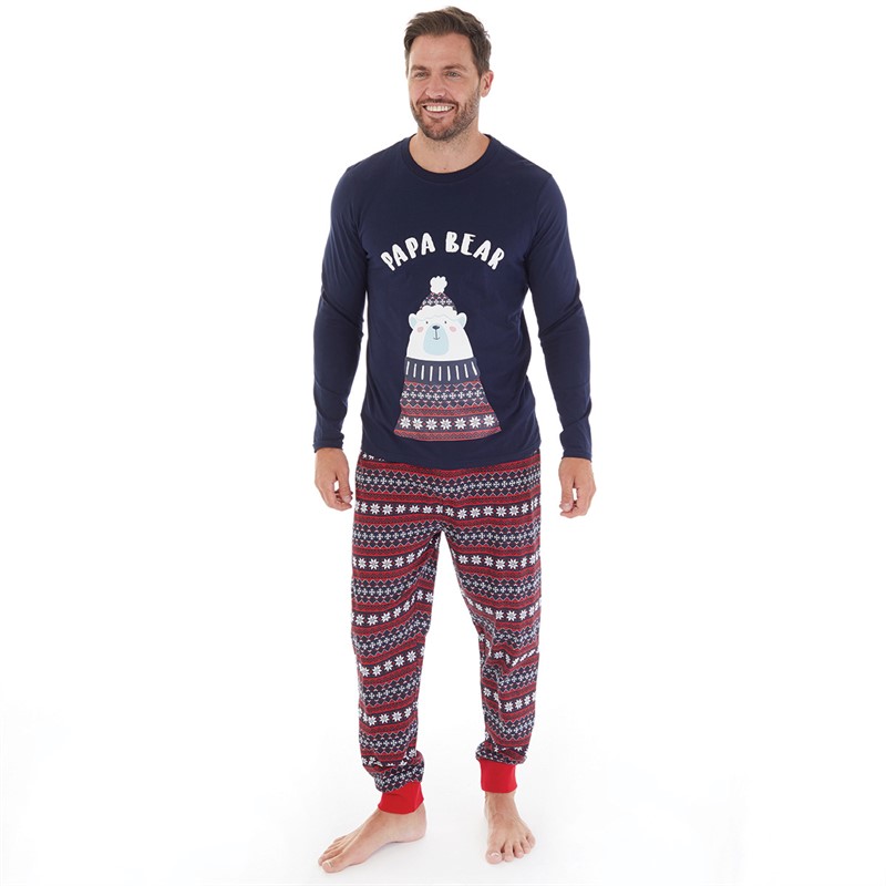 Fluid Mens Christmas Family Pyjama Set Multi