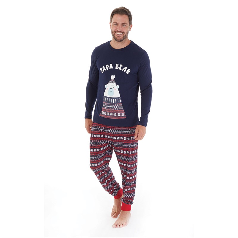 Fluid Mens Christmas Family Pyjama Set Multi