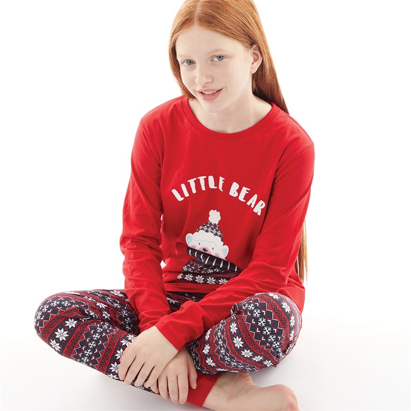 Fluid Girls Christmas Family Pyjama Set Multi