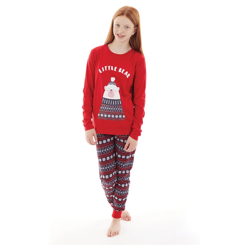 Fluid Girls Christmas Family Pyjama Set Multi