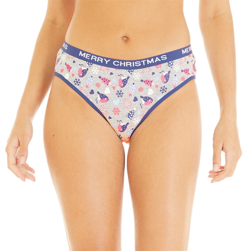 Fluid Womens Christmas Novelty Briefs Multi