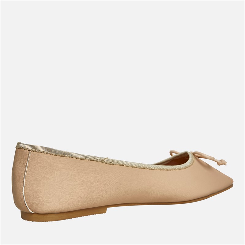Fluid Womens Arosa Lace Ballet Pumps Nude