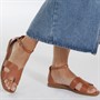 Fluid Womens Paprika Ankle Strap Sandals Tan