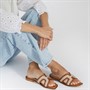 Fluid Womens Theron Mule Sandals Tan