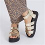 Fluid Womens Ivies Chunky Platform Sandals Gold