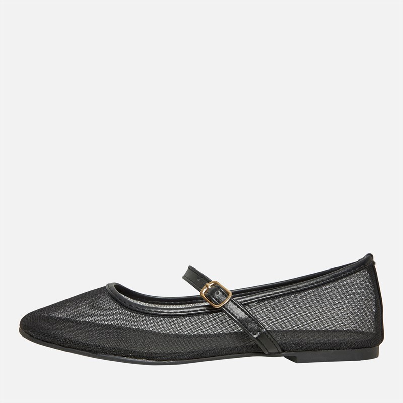 Fluid Womens Jolie Mesh Mary Jane Pumps Black
