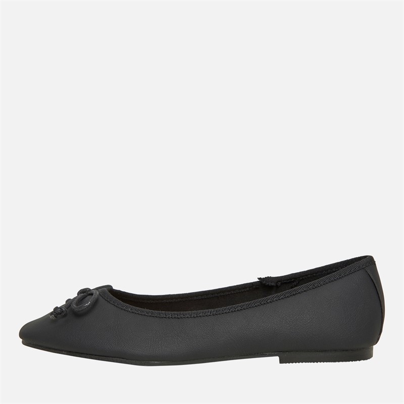 Fluid Womens Arosa Lace Ballet Pumps Black
