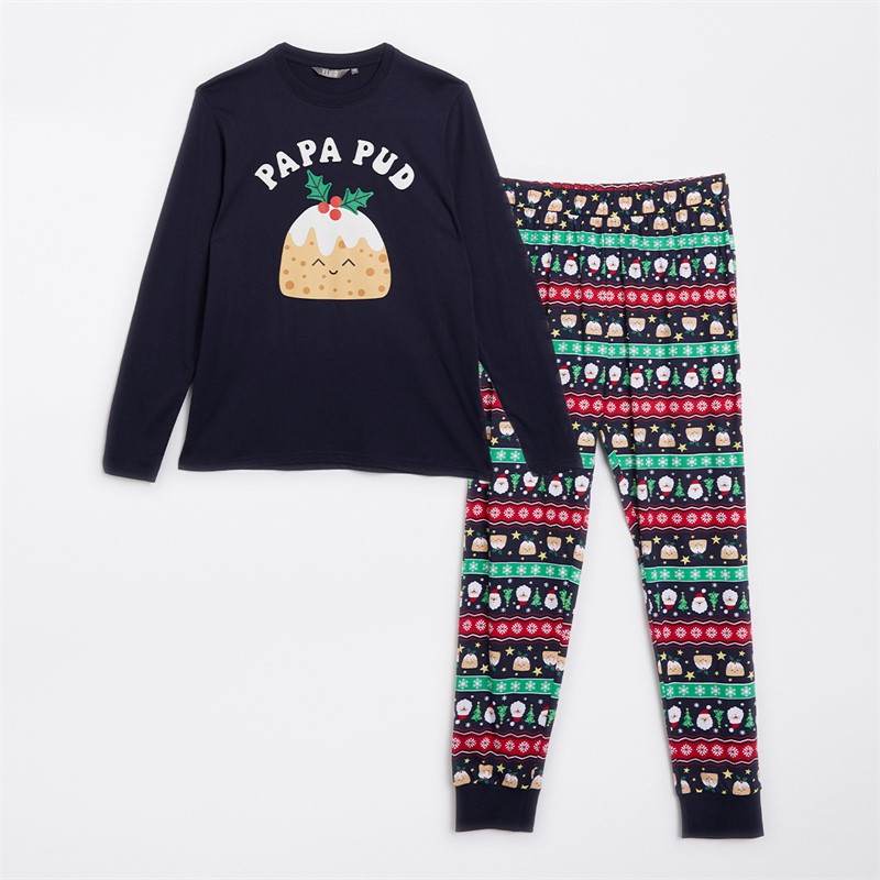 Fluid Mens Christmas Family Pyjama Set Multi