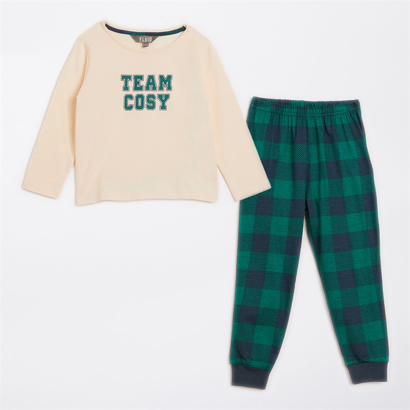 Fluid Infant Family Pyjama Set White/Green/Navy/Cream