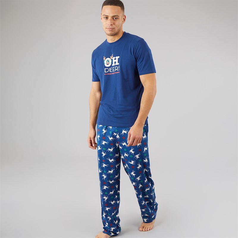 Mens Christmas Pyjama Set Multi - Size S