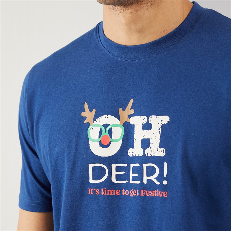 Fluid Mens Christmas Pyjama Set Multi