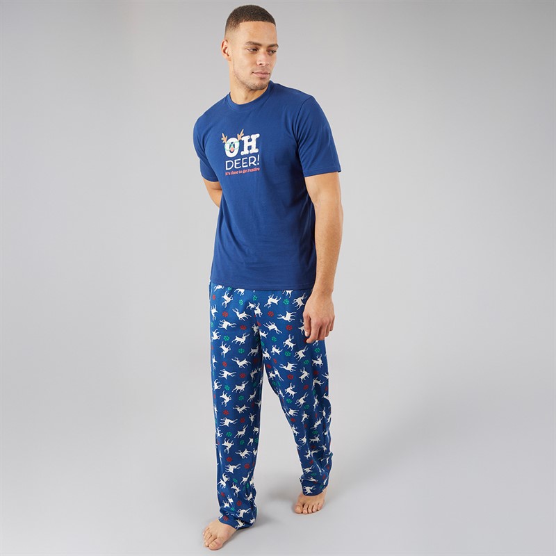 Fluid Mens Christmas Pyjama Set Multi