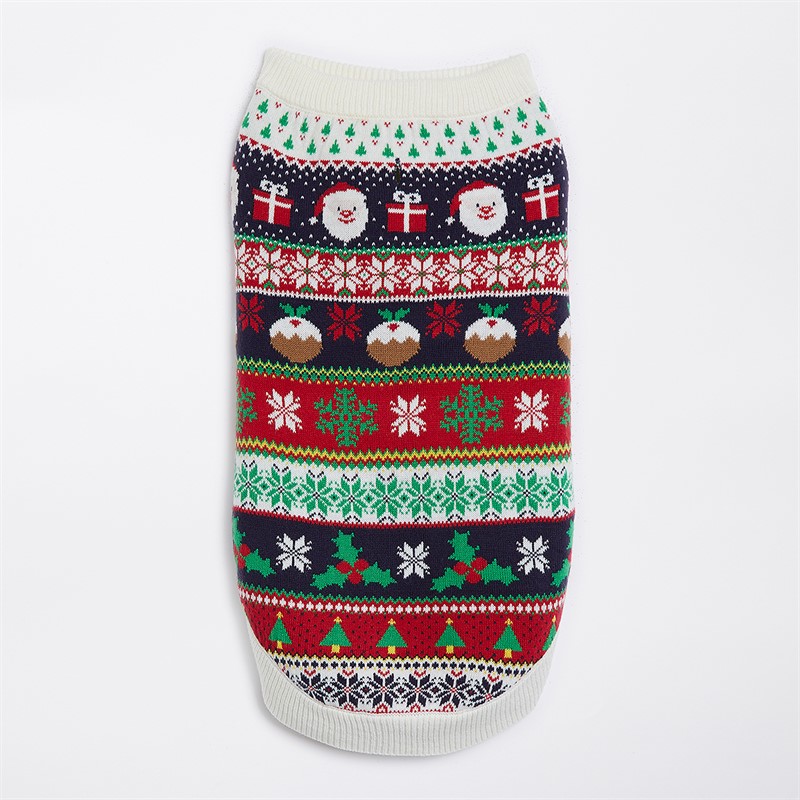 Fluid Dog Jacquard Christmas Jumper Multi