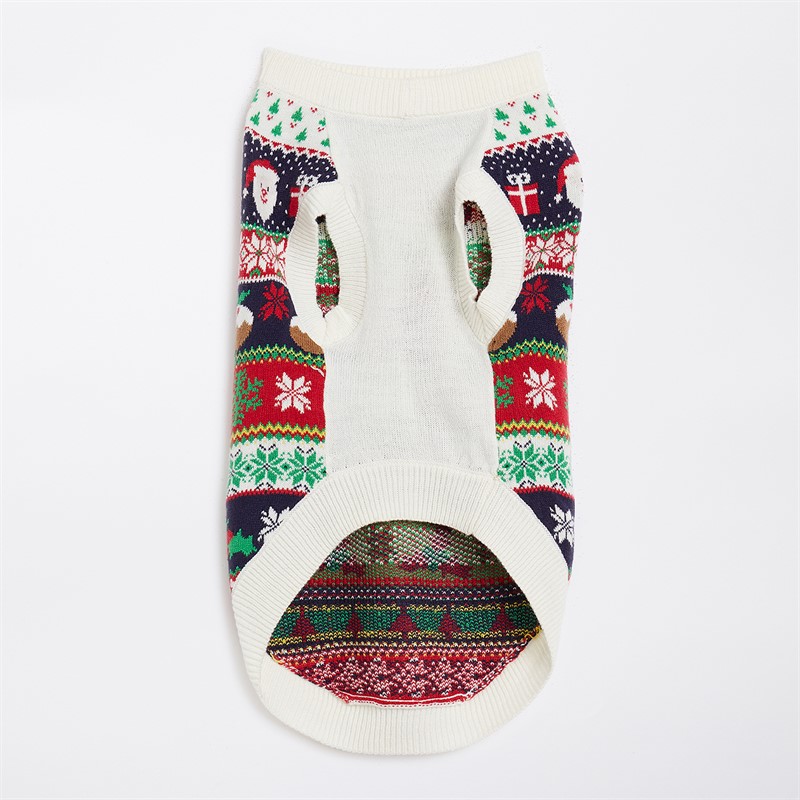 Fluid Dog Jacquard Christmas Jumper Multi