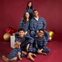 Fluid Womens Christmas Microfleece Jacquard Onesie Multi Navy