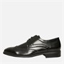 Fluid Mens Alfred Brogue Shoes Black Patent