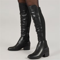 Fluid Womens Bellini Knee High Boot Black PU
