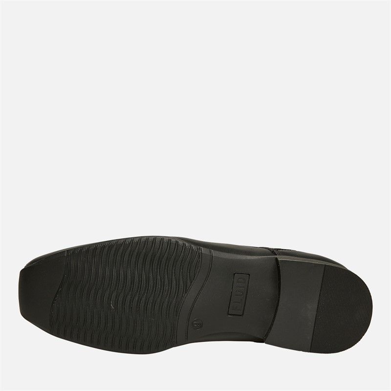 Fluid Mens Brent Tramline Lace Shoes Black