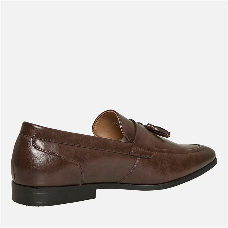 Fluid Mens Lambeth Tassle Loafers Brown