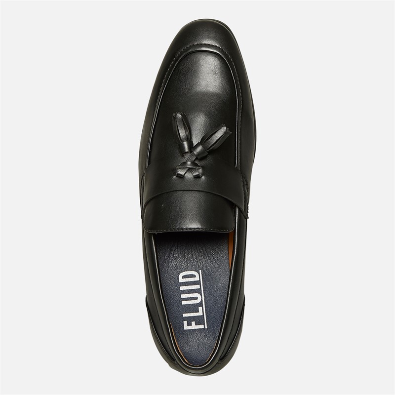 Fluid Mens Lambeth Tassle Loafers Black