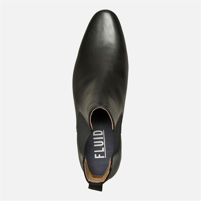 Fluid Mens Bexley Formal Chelsea Boots Black