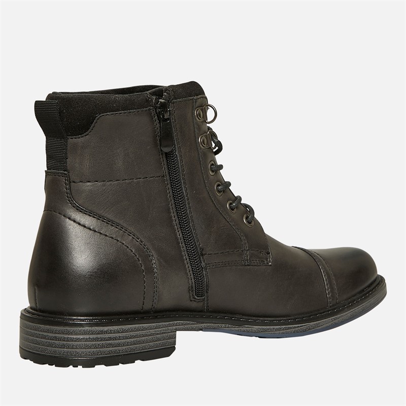 Fluid Mens Merton Toe Cap Boots Black