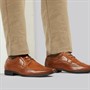 Fluid Mens Kingston Wingtip Brogue Shoes Tan