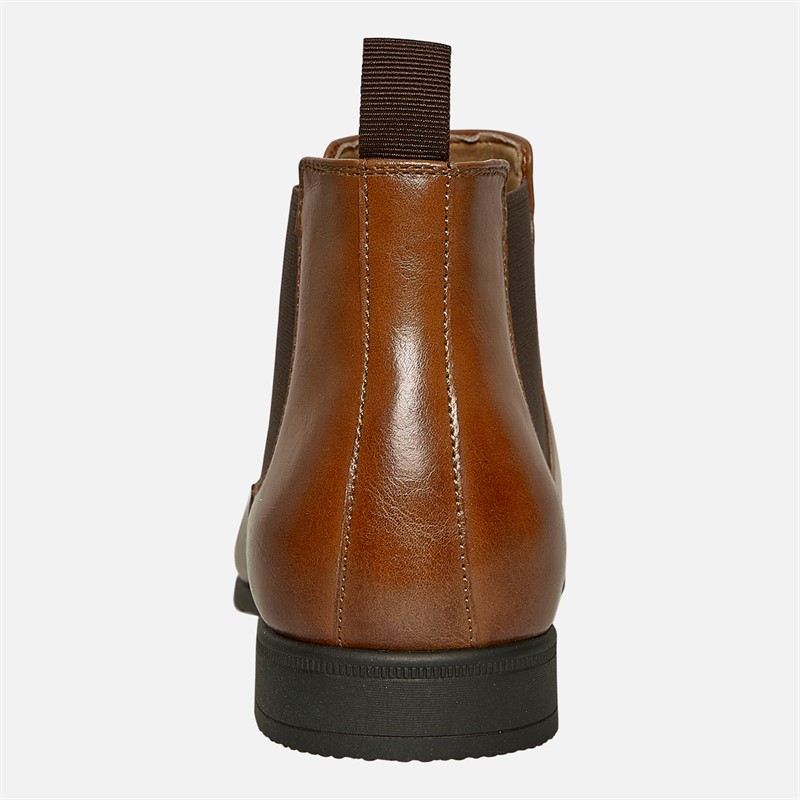 Fluid Mens Bexley Formal Chelsea Boots Tan