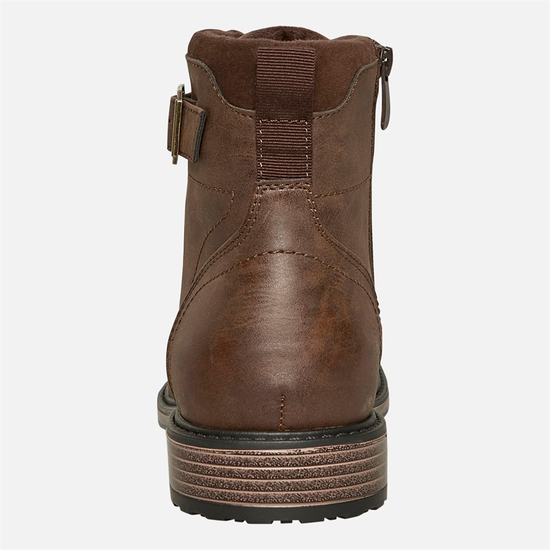 Fluid Mens Merton Toe Cap Boots Brown