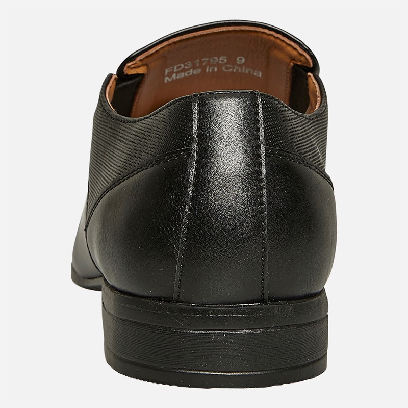 Fluid Mens Brent Tramline Slip On Shoes Black