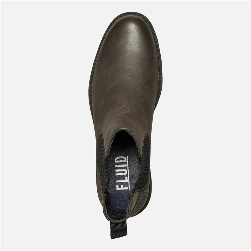 Fluid Mens Camden Casual Chelsea Boots Black