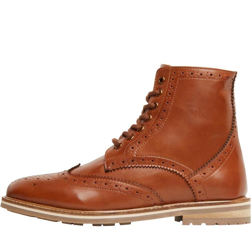 brogue suede boots mens