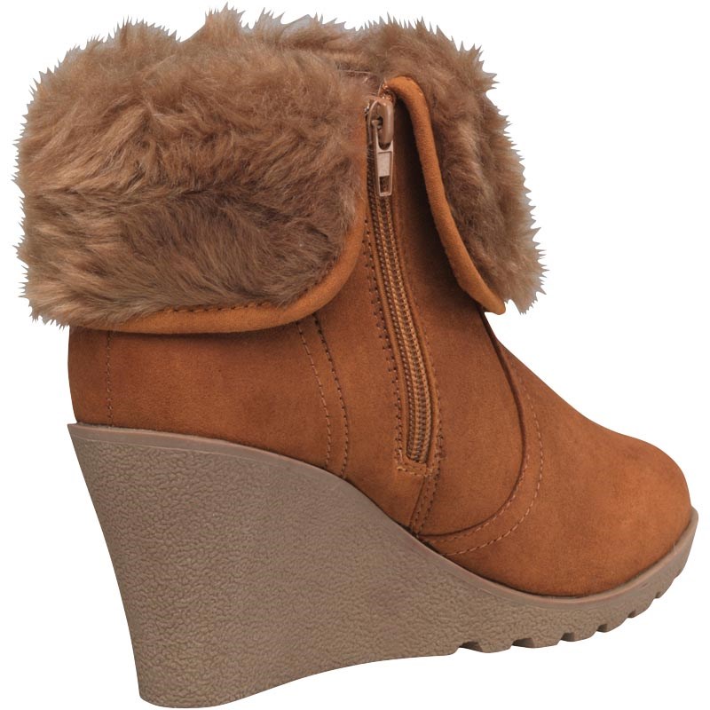 womens tan wedge shoes