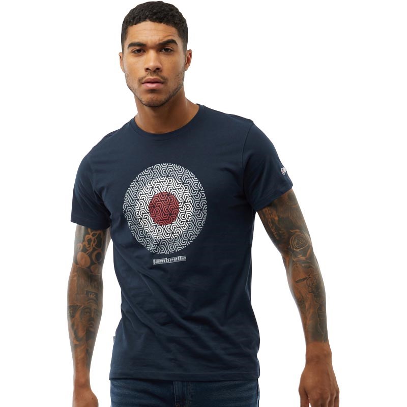 Lambretta Heren T Shirt  : Lambretta Mens Big King Size Crew Neck Short Sleeve T Shirts Casual Tee Tops.