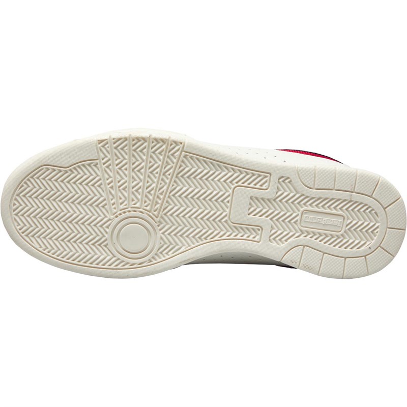 Lambretta Mens Minneapolis Trainers White/Navy/Red
