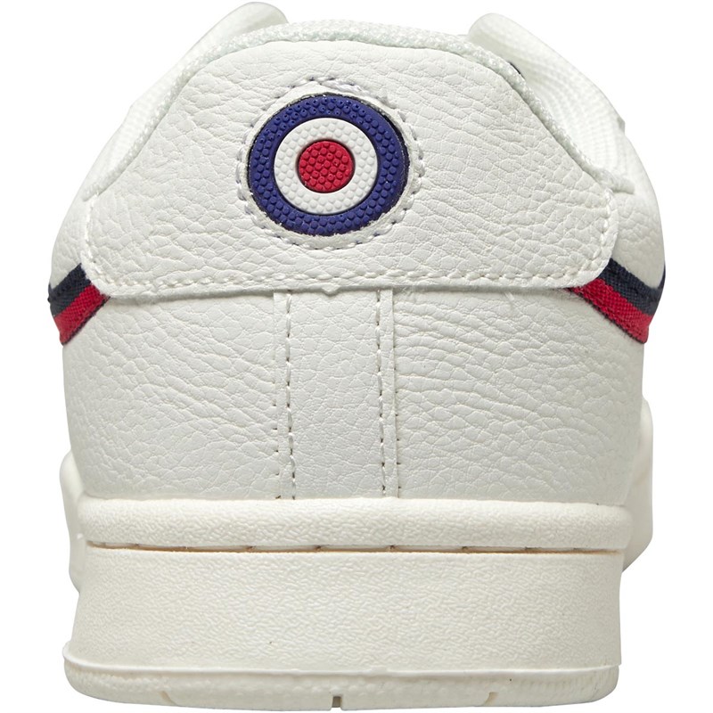 Lambretta Mens Minneapolis Trainers White/Navy/Red