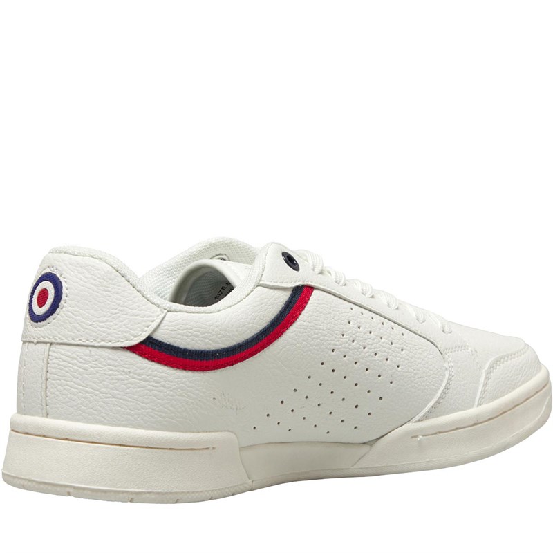 Lambretta Mens Minneapolis Trainers White/Navy/Red