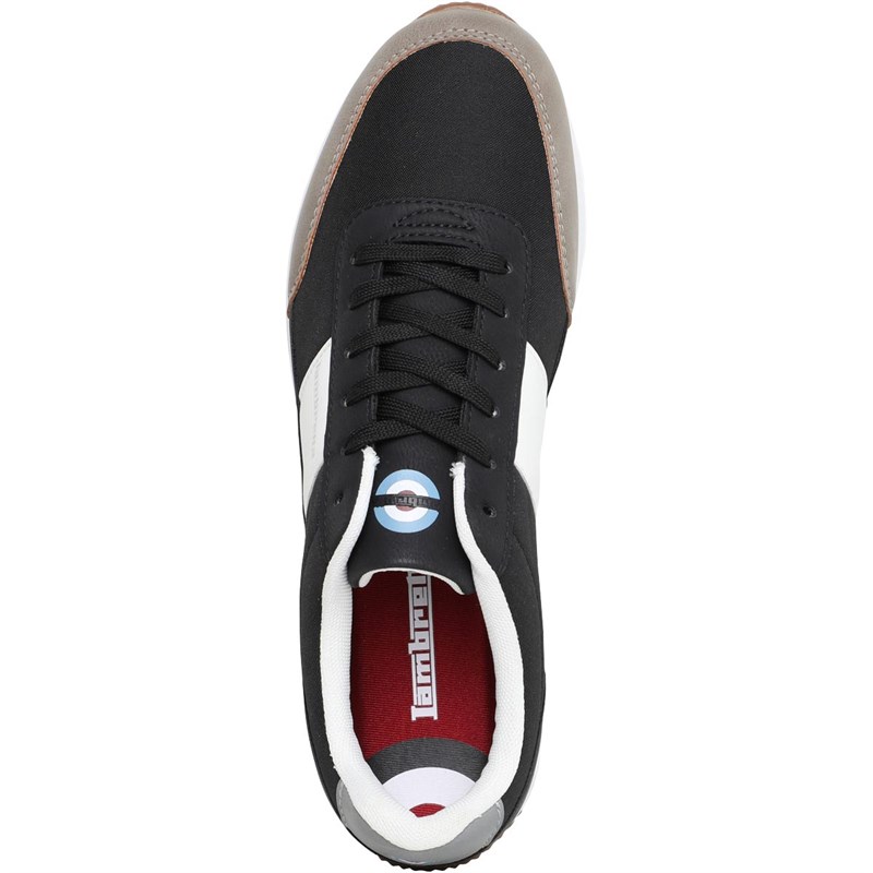 Lambretta Mens Piston Trainers Black