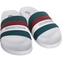 Lambretta Mens Prince Slides White/Green
