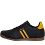 Lambretta Mens Tackle Trainers Black/Gold