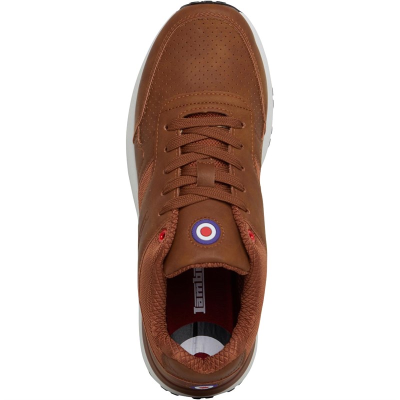 Lambretta Mens Echo 2 Trainers Tan