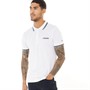 Lambretta Mens Triple Tipped Polo White/Sand/Navy/Azure