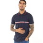 Lambretta Mens Badge Logo Polo Navy