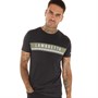 Lambretta Mens Chest Stripe T-Shirt Black