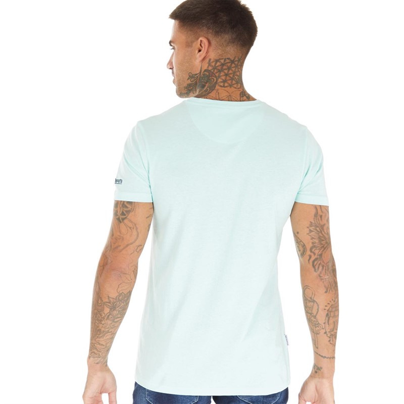 Lambretta Mens Original Carnaby T-Shirt Light Blue